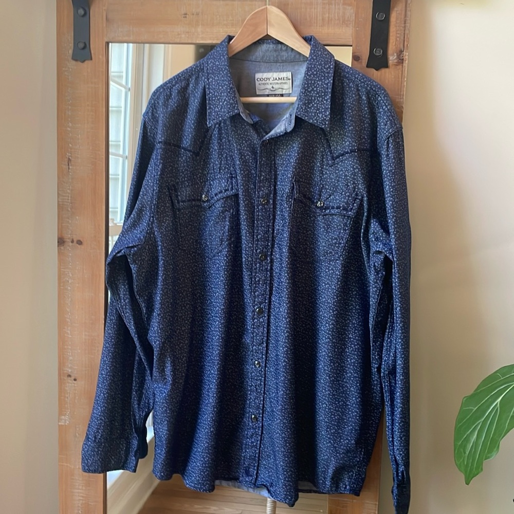Cody James Snap Button Western Shirt Size XXL